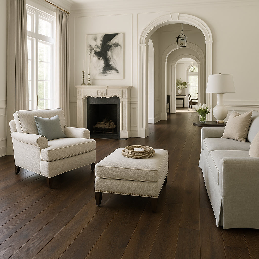 VERT HAUS Dark Roast Oak Waterproof Hybrid Resilient Flooring - 27 sq. ft./Case