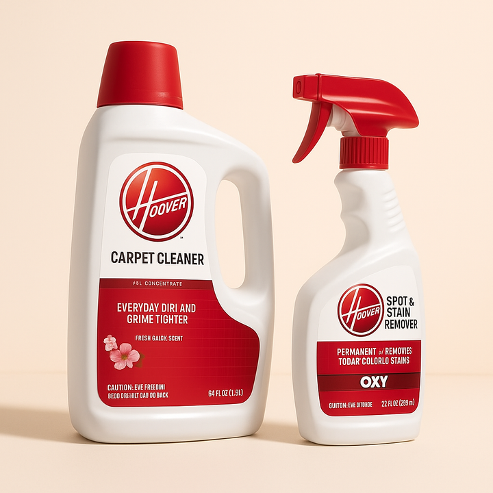 HOOVER 64oz Renewal Carpet Cleaner Solution & 22oz Oxy Stain Remover Spray
