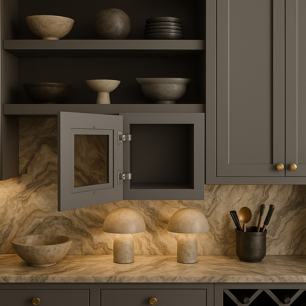 HOMEIBRO 12 in. W x 12 in. D x 12 in. H Shaker Gray Plywood Wall Kitchen Cabinet with 1-Door