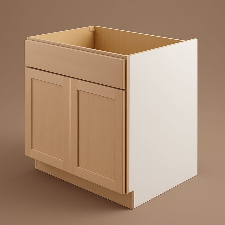 Hampton Bay Ready to Assemble Sink Base Kitchen Cabinet, Unfinished, CLICKREADY Technology