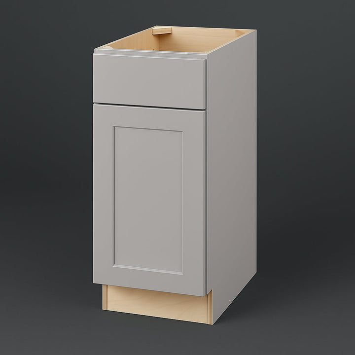 Hampton Bay Avondale 12 in. W x 24 in. D x 34.5 in. H Ready to Assemble Plywood Shaker Base Kitchen Cabinet in Dove Gray