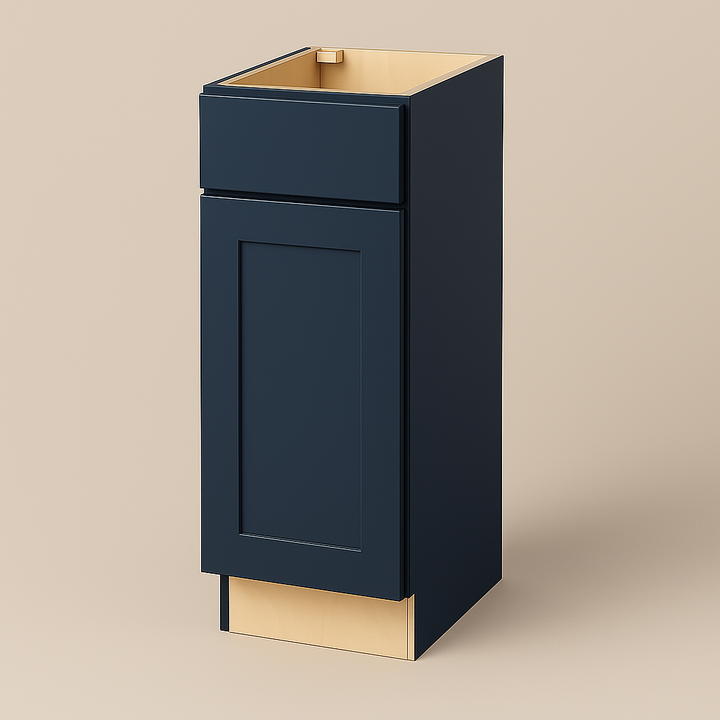 Hampton Bay Avondale Ink Blue Shaker Base Kitchen Cabinet - 12x24x34.5 in.