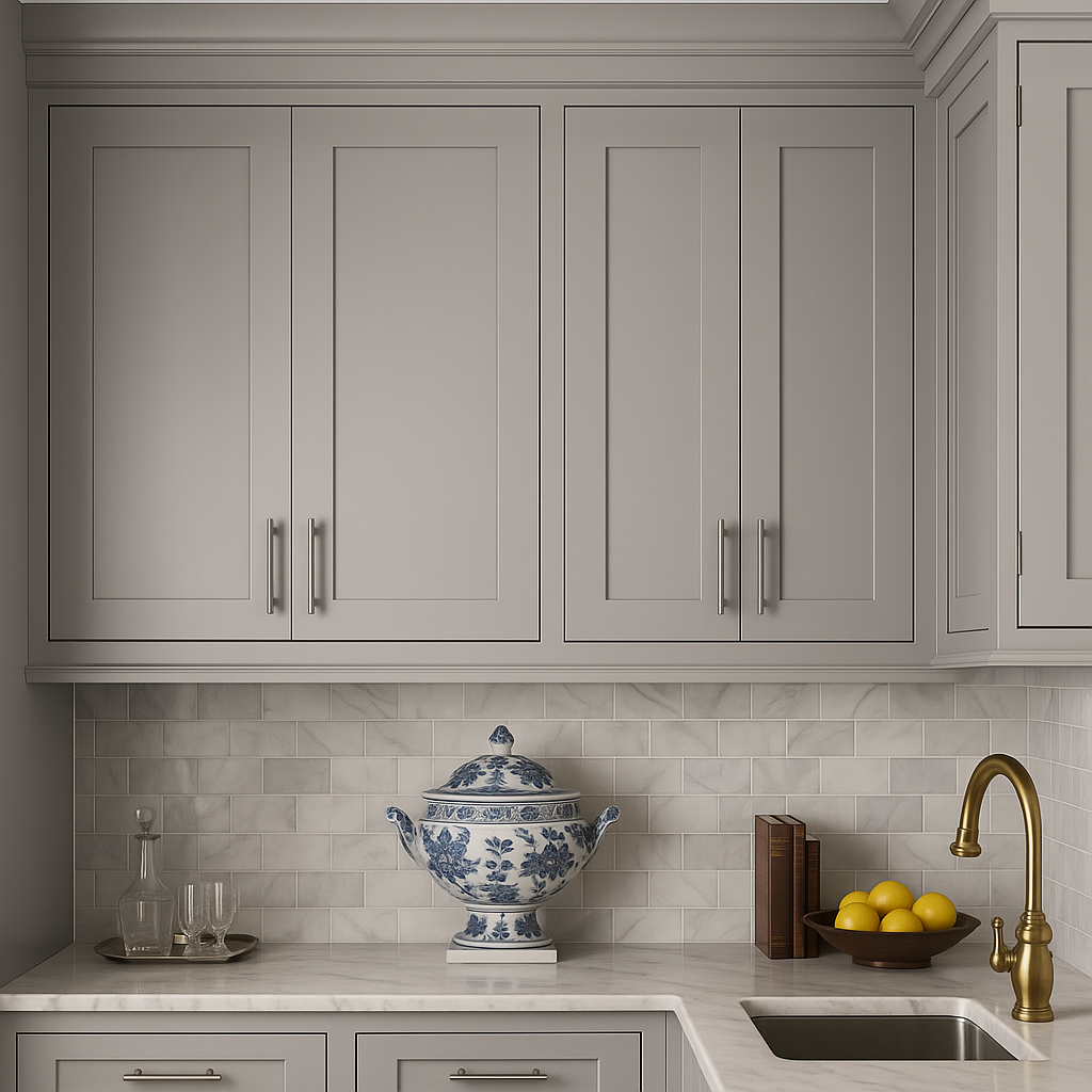 Hampton Bay Avondale Shaker Wall Kitchen Cabinet, Dove Gray, 36x12x36
