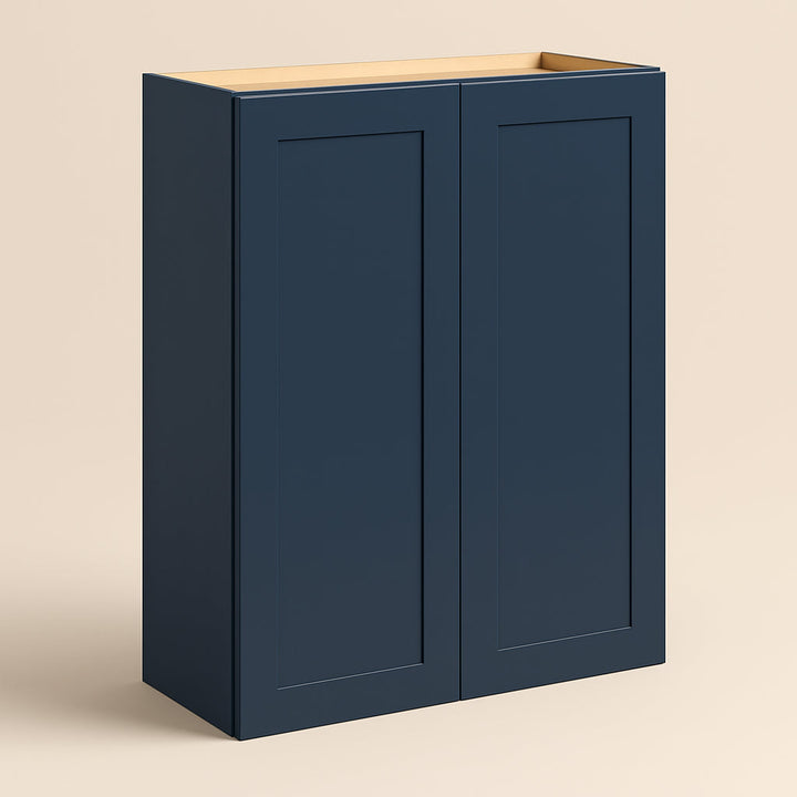 Hampton Bay Avondale Ink Blue Shaker Wall Kitchen Cabinet - 36x12x42