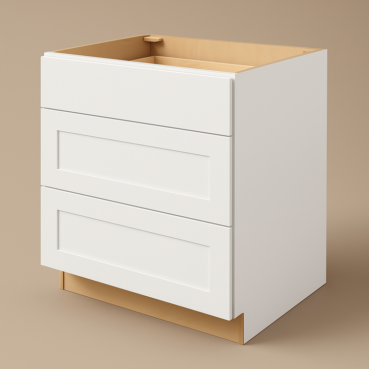 Hampton Bay Avondale 30-inch Alpine White Shaker Drawer Base Cabinet