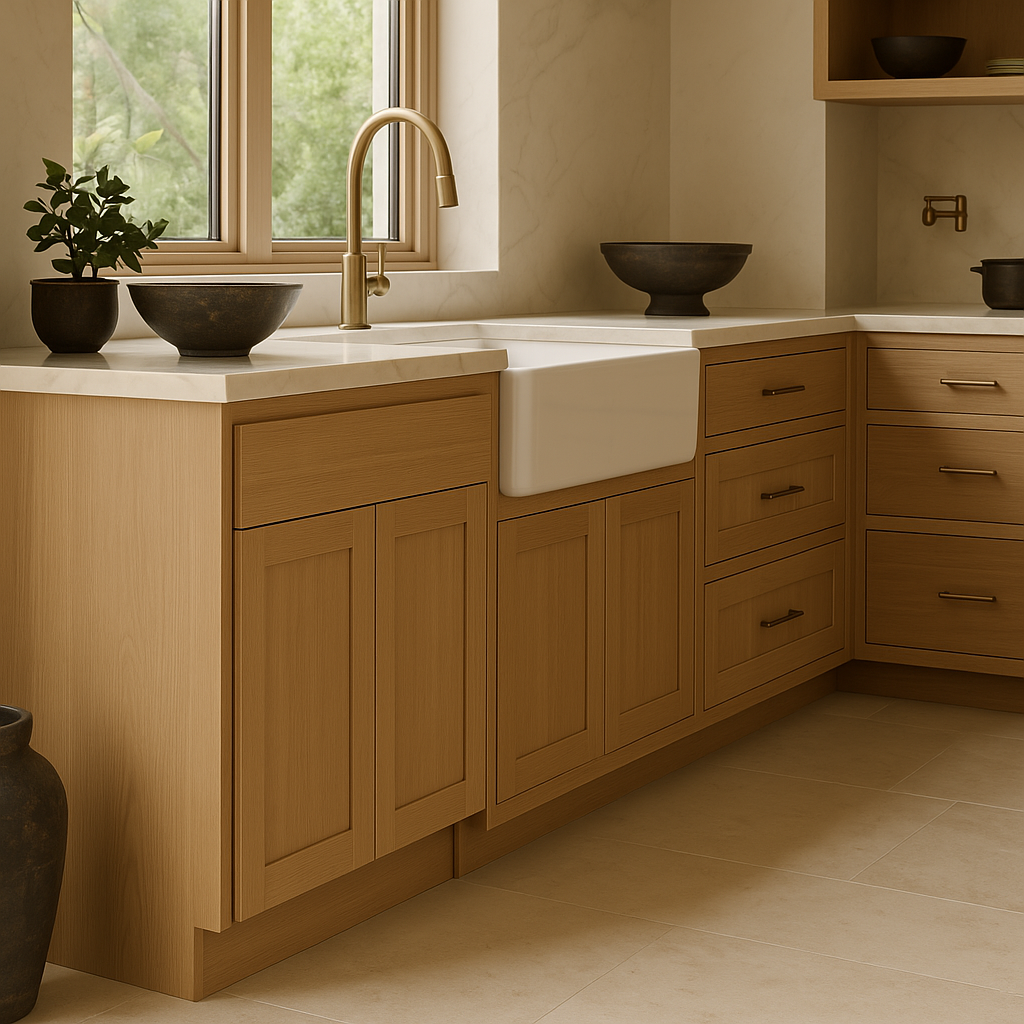 Hampton Bay Avondale 27-inch White Oak Shaker Base Kitchen Cabinet