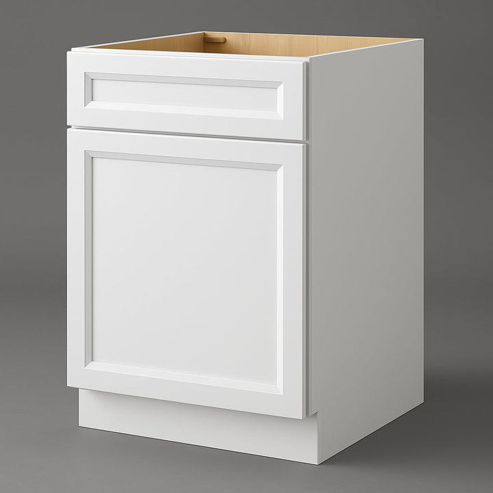 PELHAM & WHITE Keyport Shaker 24" White Plywood Kitchen Cabinet
