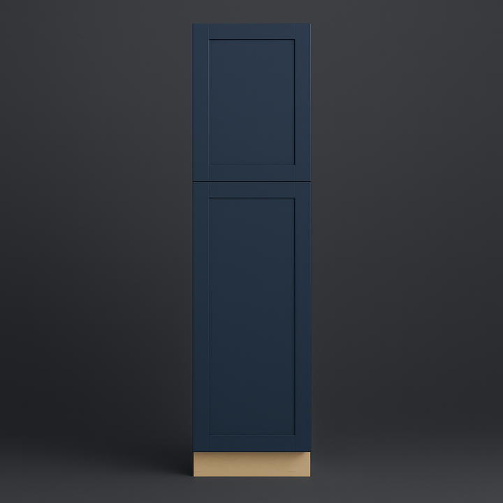 MILL'S PRIDE Valencia Blue Shaker Pantry Cabinet - 18" W x 24" D x 84" H