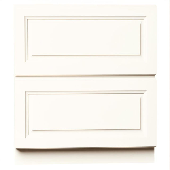 CASAINC 30 in. Glacier White Plywood Kitchen Cabinet with 2 Drawers