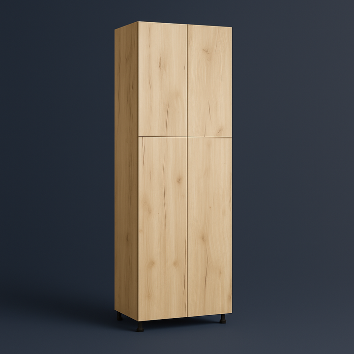 Cambridge Radiance Ready-to-Assemble Slab Pantry Kitchen Cabinet, Light Oak, 30x24x84 in.