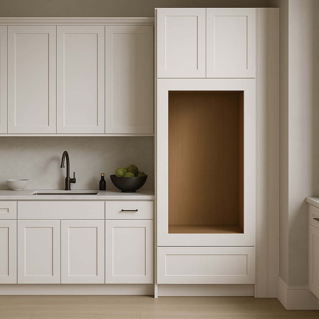 Hampton Bay Cambridge Shaker Double Oven Cabinet, Ready-to-Assemble, White