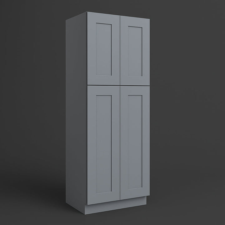 WOWOW 24in Gray Plywood Kitchen Cabinet with Adjustable Shelves