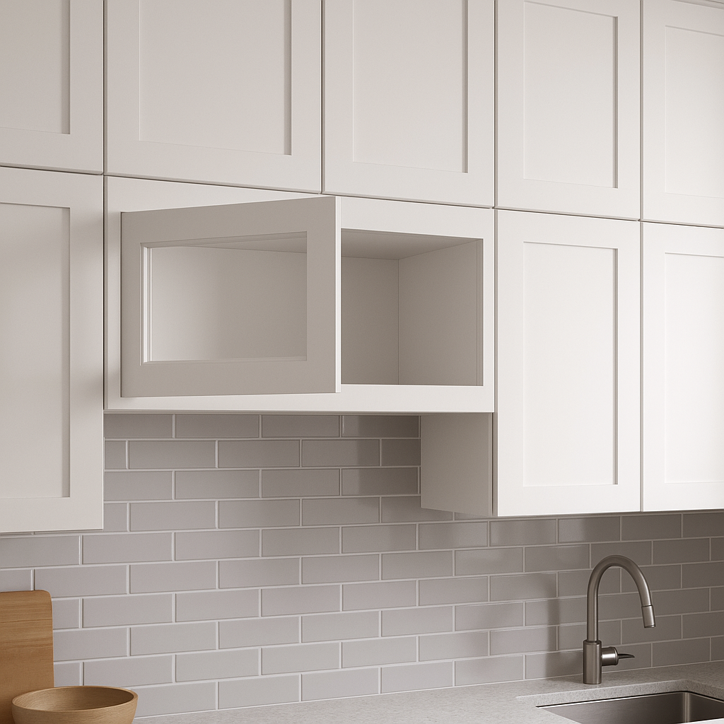 HOMEIBRO Shaker Dove Plywood Wall Kitchen Cabinet, 21x12x12 Inches