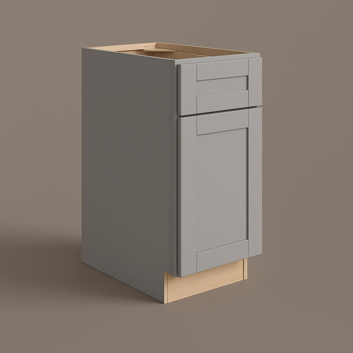 MILL'S PRIDE Richmond Vesuvius Gray Shaker Base Kitchen Cabinet - 12 in W x 24 in D x 34.5 in H