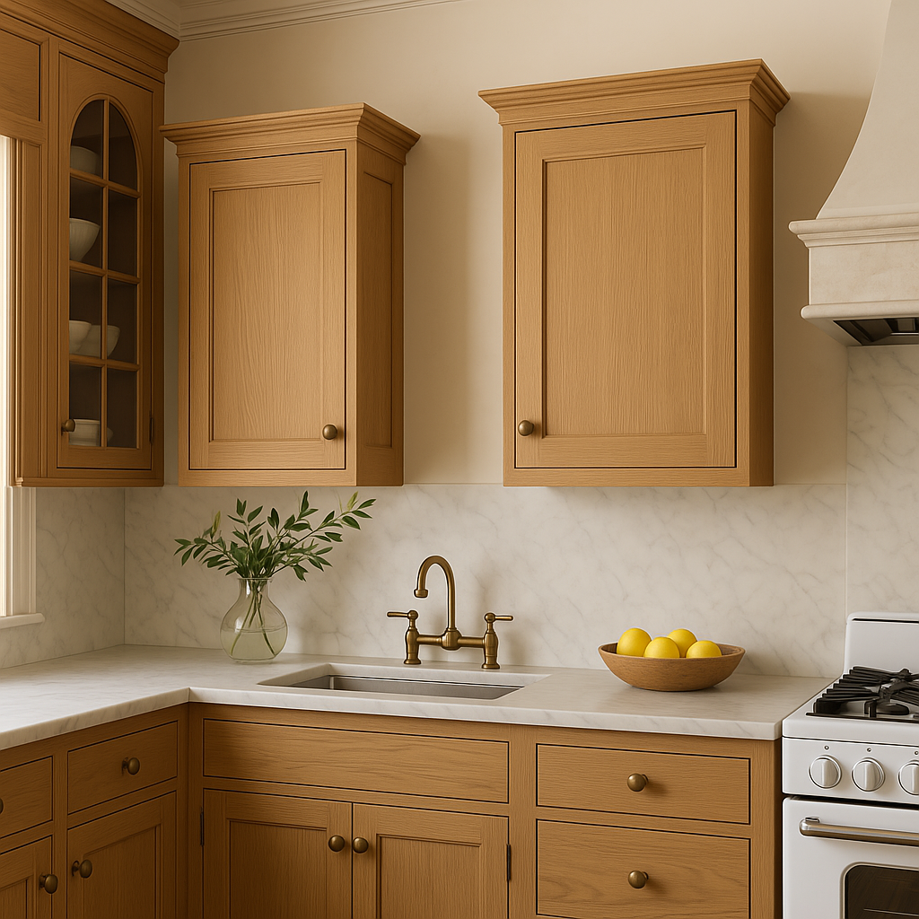 Hampton Bay Avondale White Oak Shaker Wall Kitchen Cabinet, 21x12x30 in.