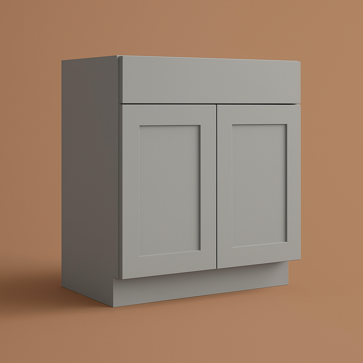 Hampton Bay Avondale Shaker Sink Base Kitchen Cabinet, Dove Gray, 33x24x34.5 inches
