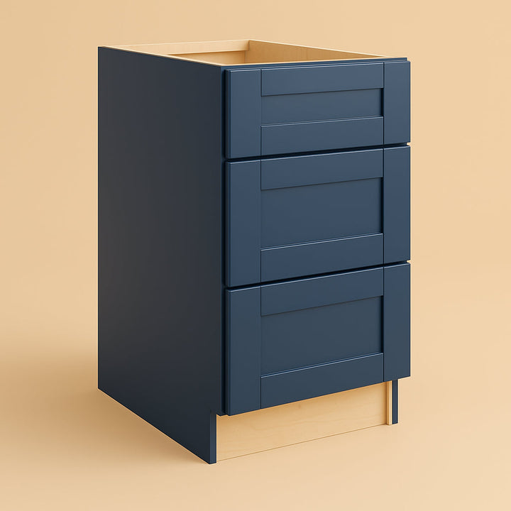 MILL'S PRIDE Valencia Blue Shaker Drawer Base Cabinet - Ready to Assemble