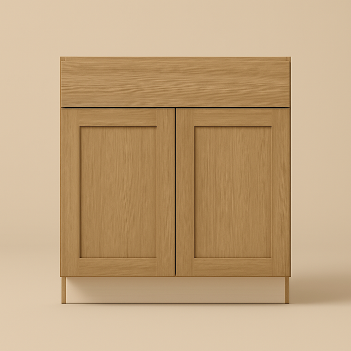 Hampton Bay Avondale 30" Shaker Sink Base Cabinet in White Oak