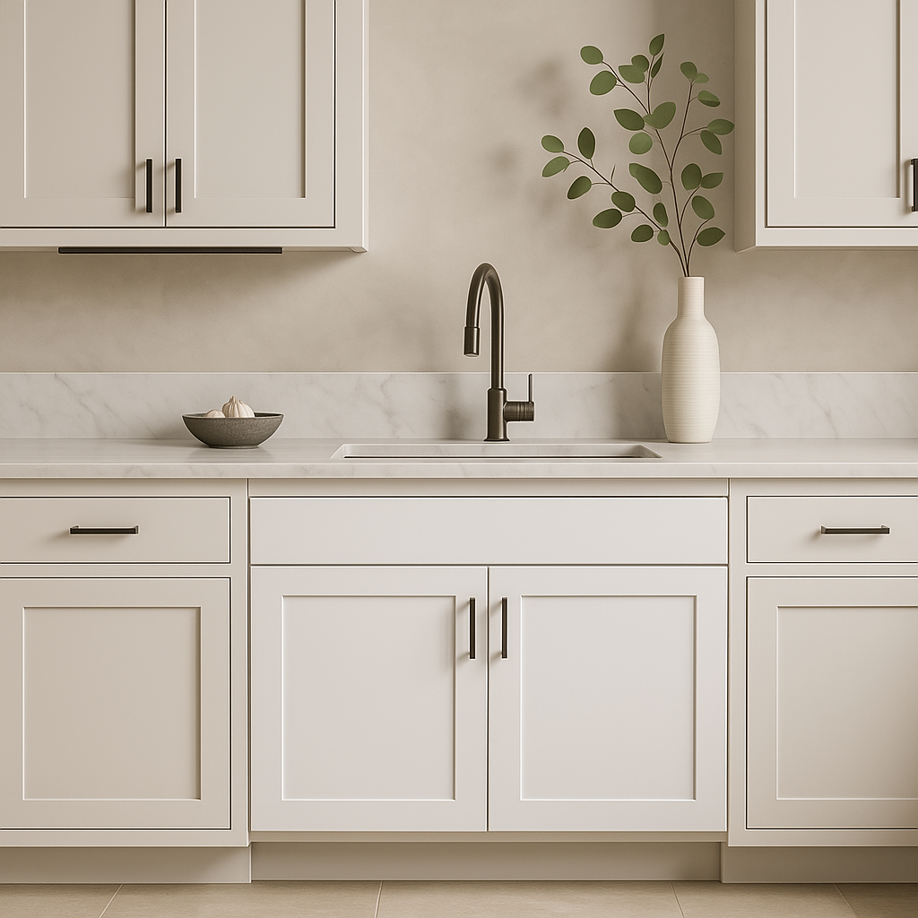 Hampton Bay Avondale ADA Sink Base Kitchen Cabinet, Alpine White