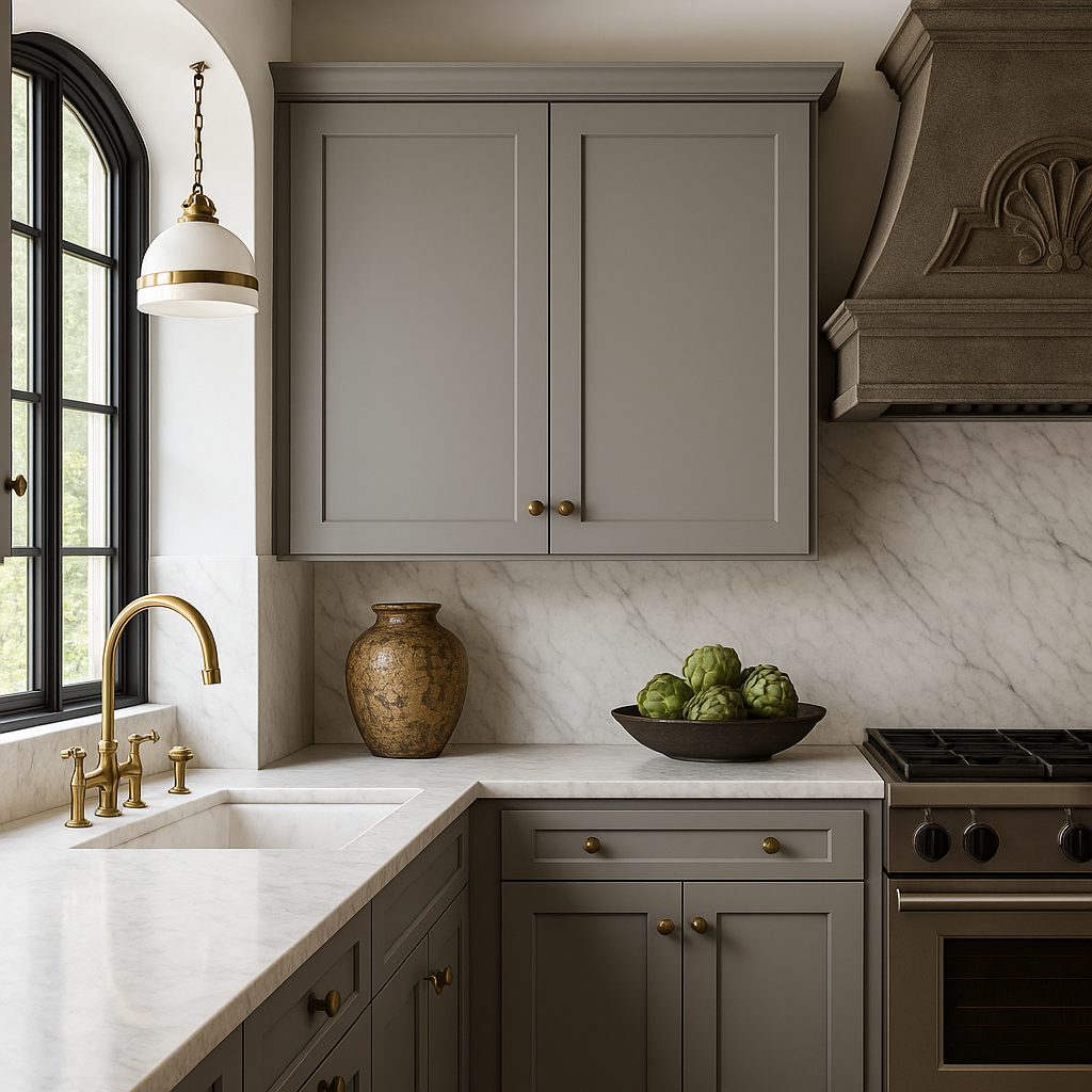 MILL'S PRIDE Richmond Vesuvius Gray Plywood Shaker Wall Kitchen Cabinet - Ready to Assemble