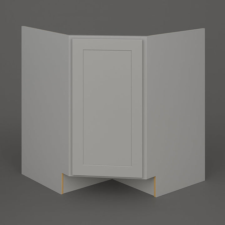 Hampton Bay Cambridge Gray Shaker Ready to Assemble Corner Sink Base Cabinet (36 in. W x 24.5 in. D x 34.5 in. H)