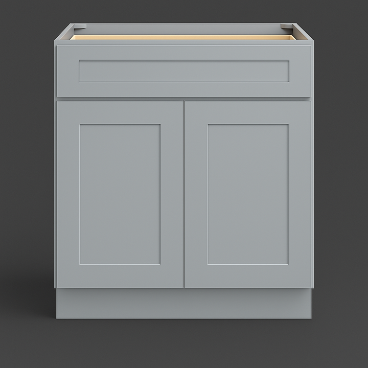 CASAINC 30" Dove Grey Kitchen Cabinet with Drawer - Durable Plywood Construction