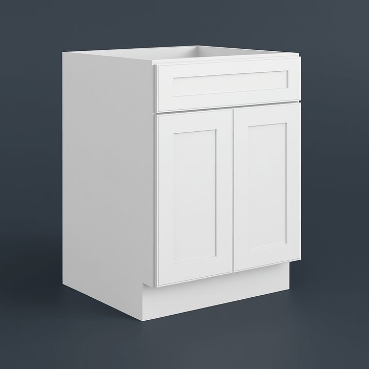 HOMLUX Ready-to-Assemble Drawer Base Kitchen Cabinet in Shaker White