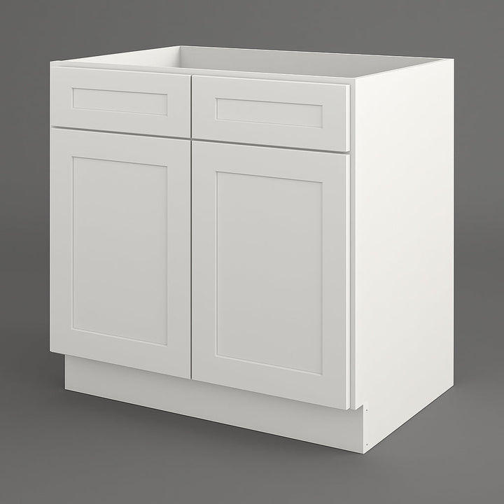 HOMEIBRO Painted Shaker Style Ready to Assemble Base Cabinet, 33 in. W x 34-1/2 in. H x 24 in. D
