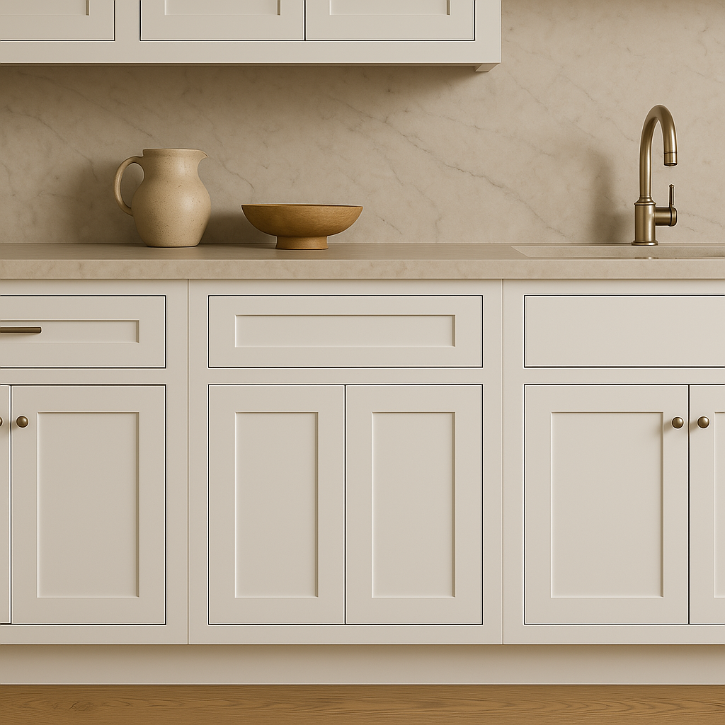 HOMEIBRO Newport Ready to Assemble White Plywood Shaker Base Kitchen Cabinet 24 in. W x 24 in. D x 34.5 in. H
