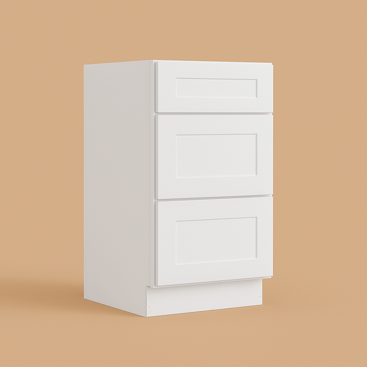 HOMLUX Ready to Assemble Drawer Base Kitchen Cabinet in Shaker White