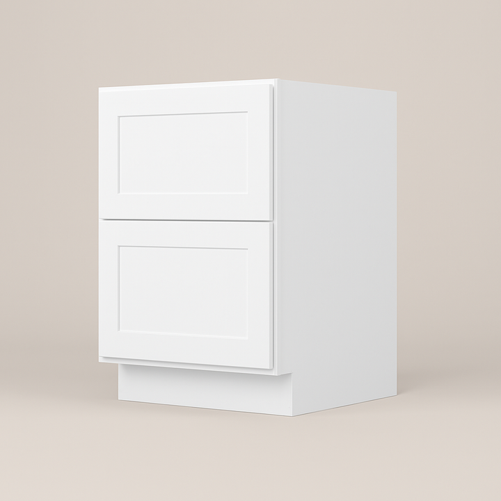 HOMLUX Ready to Assemble Drawer Base Kitchen Cabinet in Shaker White