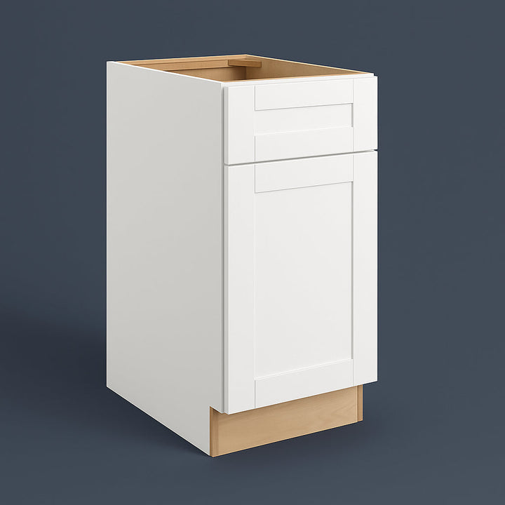 MILL'S PRIDE Richmond Verona White Shaker Base Kitchen Cabinet - 18 in W x 24 in D x 34.5 in H