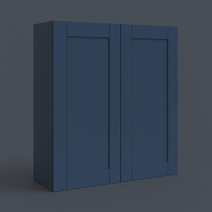 MILL'S PRIDE Valencia Blue Shaker Wall Kitchen Cabinet - 24" W x 12" D x 30" H
