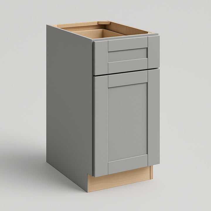 MILL'S PRIDE Richmond Vesuvius Gray Shaker Base Kitchen Cabinet - Ready to Assemble