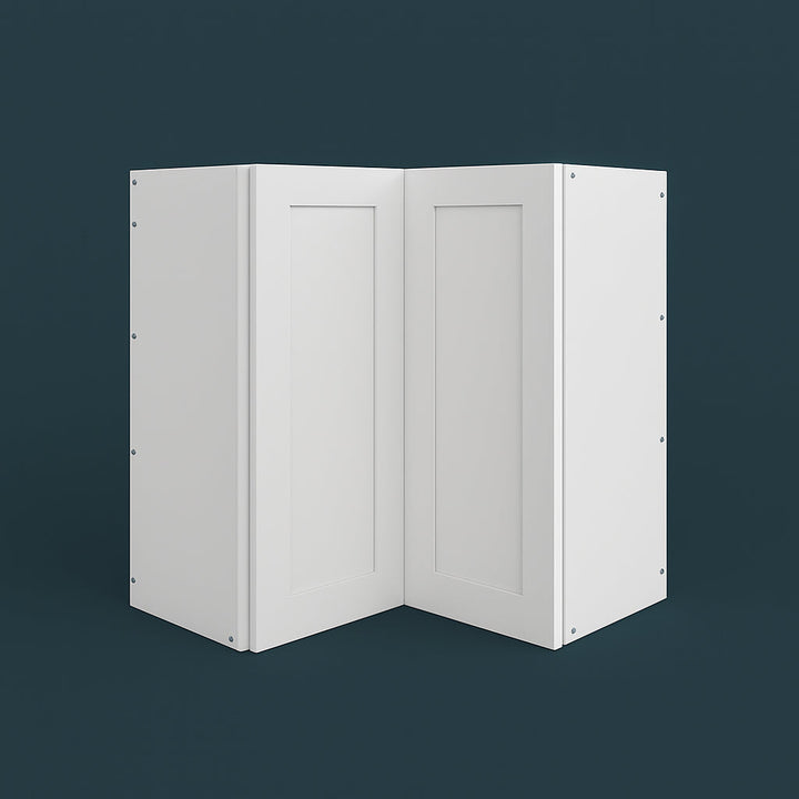 Cambridge Everest 24 in. Shaker Corner Diagonal Kitchen Cabinet in White