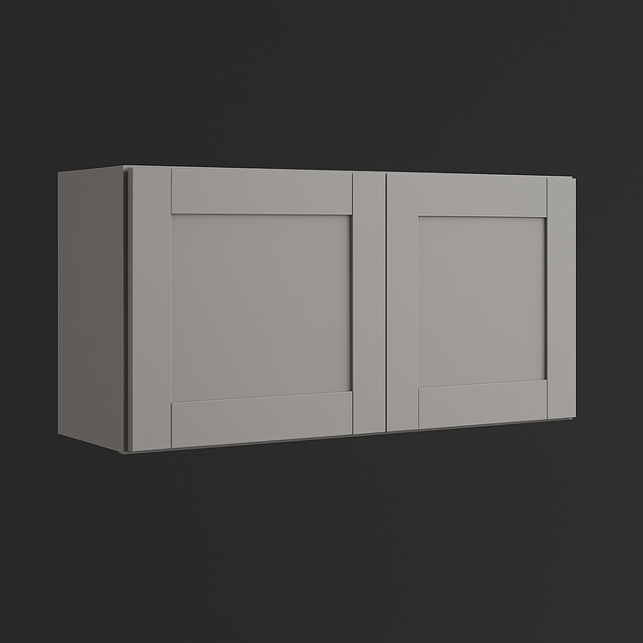 MILL'S PRIDE Richmond Vesuvius Gray Plywood Shaker Wall Kitchen Cabinet - Ready to Assemble