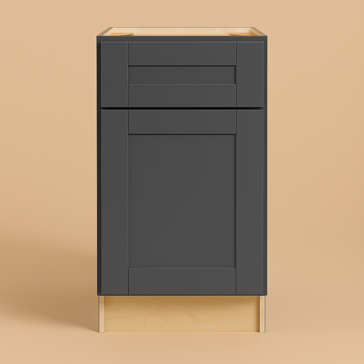 MILL'S PRIDE Richmond Venetian Onyx Plywood Shaker Base Kitchen Cabinet, Soft Close, 21x24x34.5 in