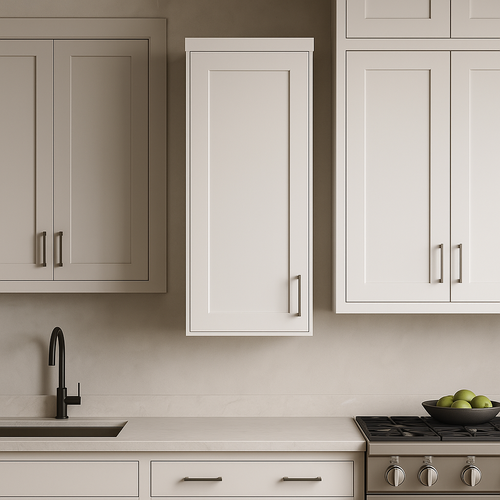 HOMLUX Ready to Assemble Wall Kitchen Cabinet in Shaker White, 15 in. W x 12 in. D x 36 in. H