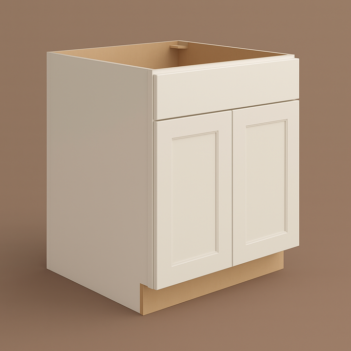 Hampton Bay Avondale Shaker Sink Base Kitchen Cabinet, Antique White