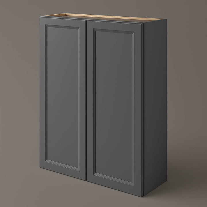 PELHAM & WHITE Keyport Shaker Wall Kitchen Cabinet, Charcoal, 30x12x42 in.
