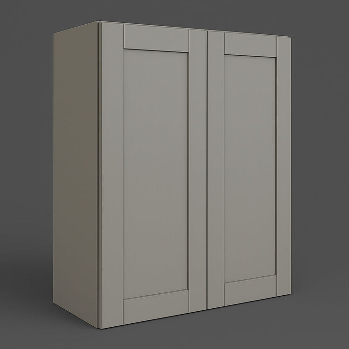 MILL'S PRIDE Richmond Vesuvius Gray Plywood Shaker Wall Kitchen Cabinet - 36" W x 12" D x 42" H