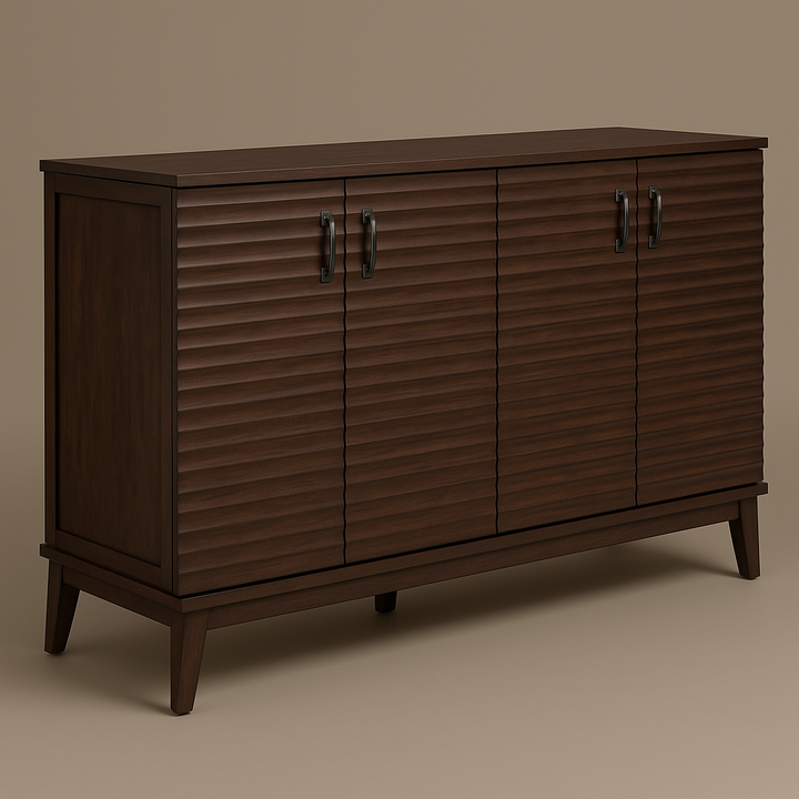 Unbranded 60 in. MDF Kitchen Cabinet in Espresso with 4 Doors