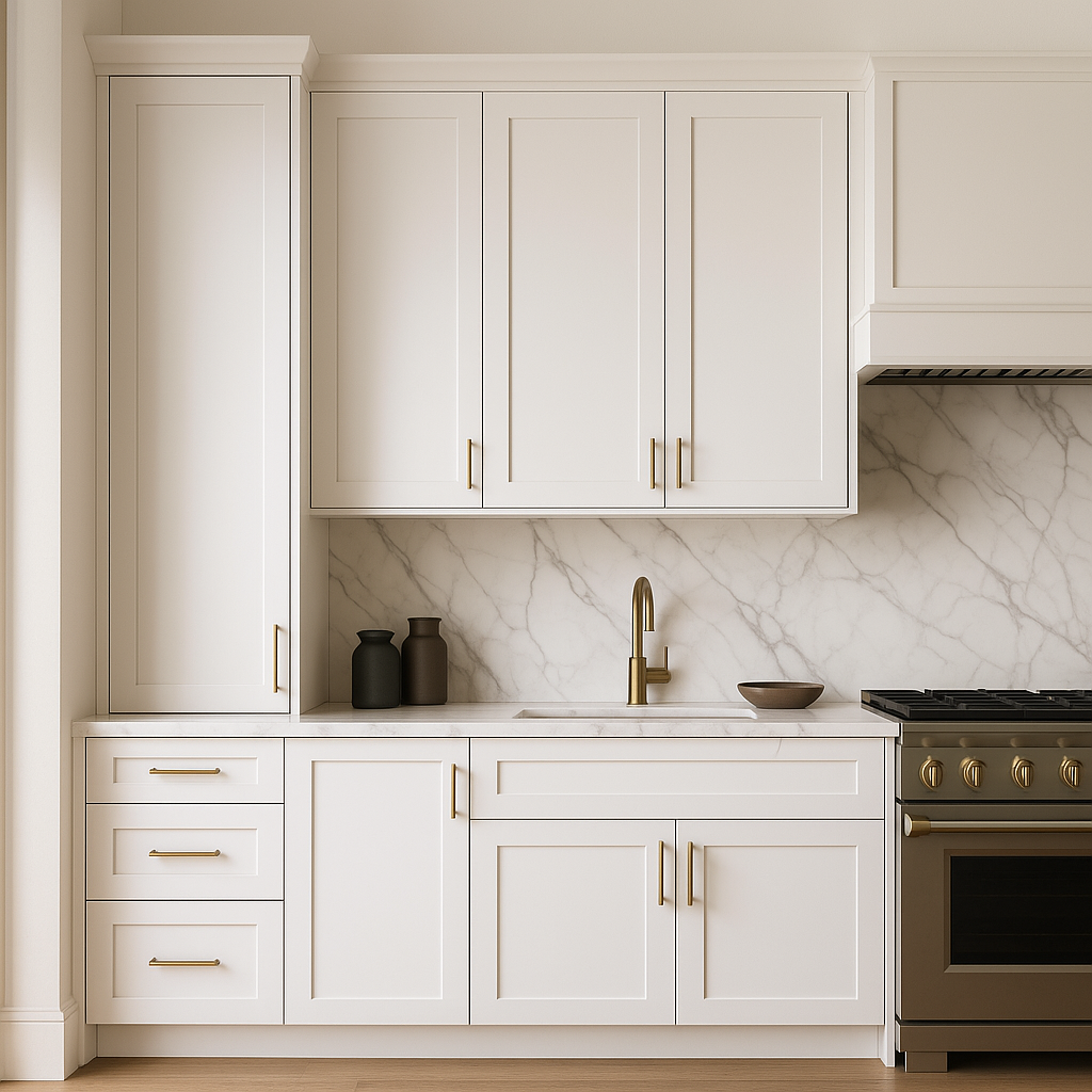 Cambridge Everest Shaker Wall Kitchen Cabinet, White, 15x12x36 in.