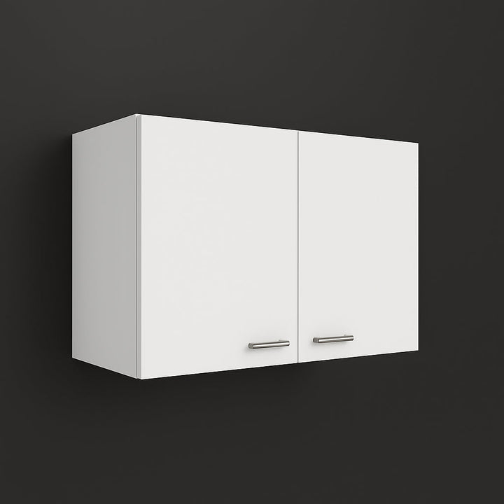 Aoibox Ready to Assemble Wall Cabinet in White with Double Door