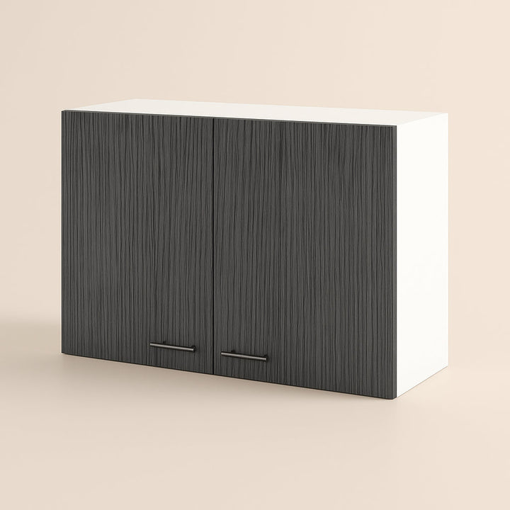 Aoibox Ready to Assemble Wall Cabinet in Smokey and White, 39.3 in. W x 12.6 in. D x 19.3 in. H