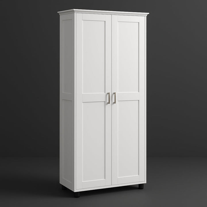 Adrinfly Bath Storage Cabinet, 29.25-in W x 14.60-in D x 71.25-in H, White