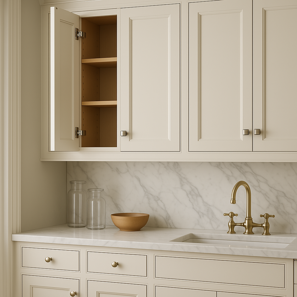 RoomyLife Cameo White Plywood Wall Cabinet - 9x12x30 Inches