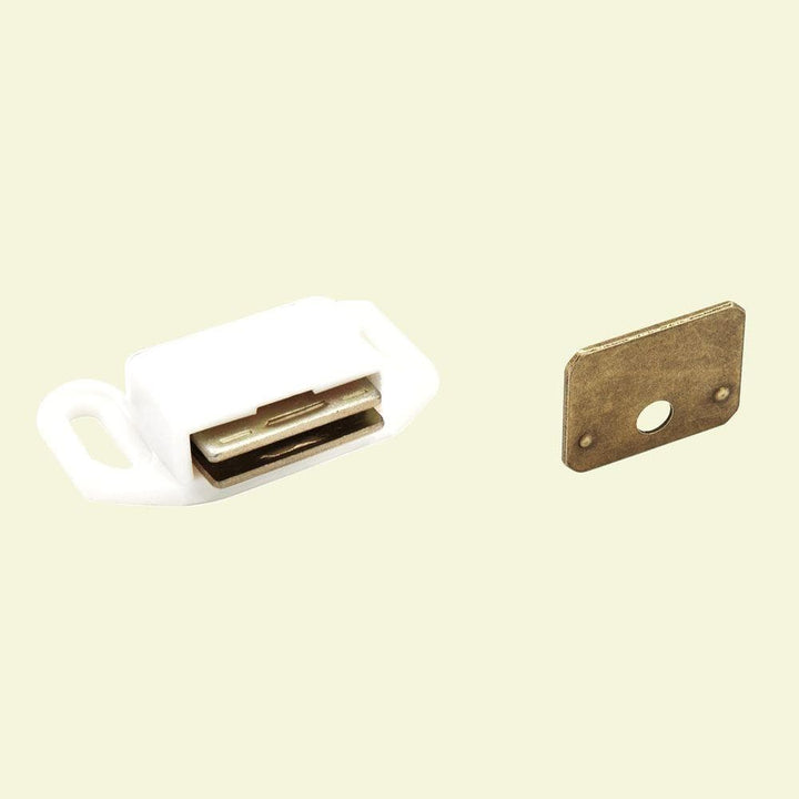 Amerock Magnetic Catch with Steel Strike, White