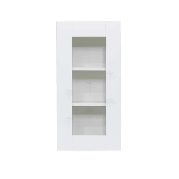 LIFEART CABINETRY Anchester Assembled 12 in. x 36 in. x 12 in. Wall Mullion Door Cabinet with 1-Door 2-Shelves in White