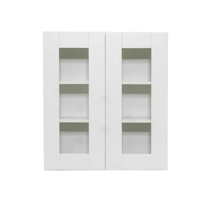LIFEART CABINETRY Anchester Assembled 30 in. x 30 in. x 12 in. Wall Mullion Door Cabinet with 2-Doors 2-Shelves in White